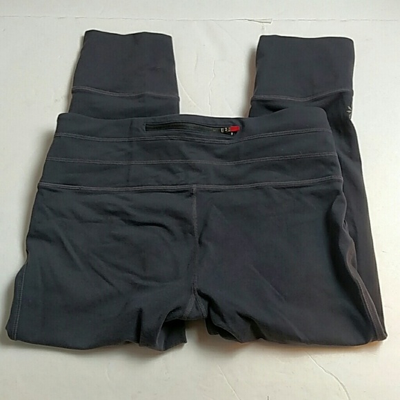 Athleta Gray and salmon Capris - Picture 2 of 6